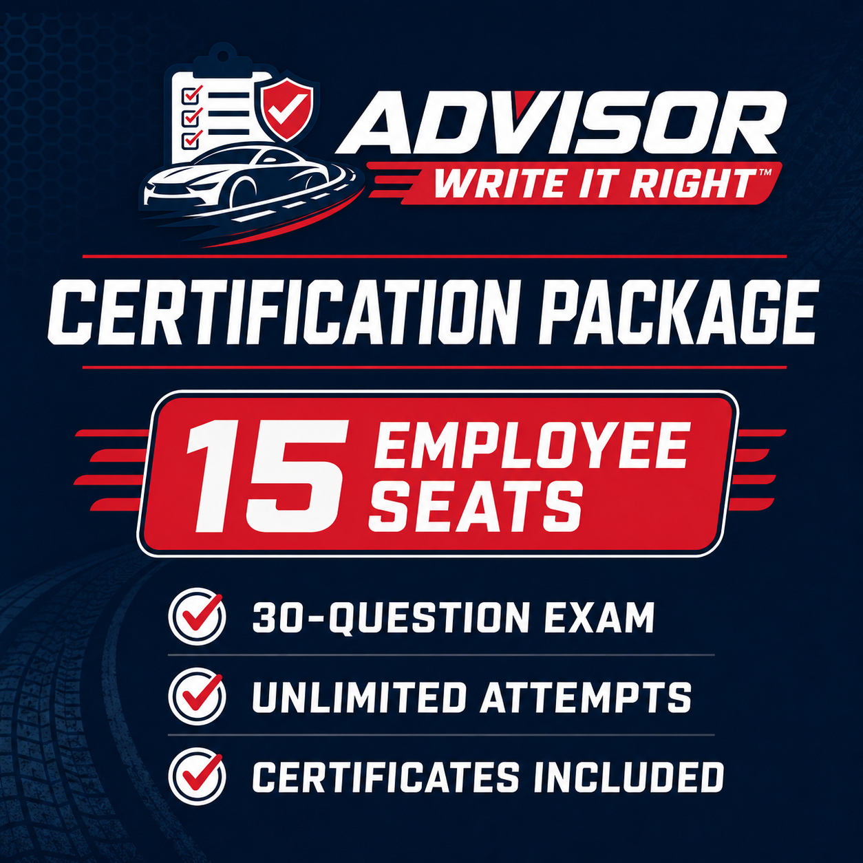 Write It Right Certification Package — 15 Employee Seats
